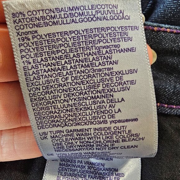 NYDJ Marilyn Straight leg Dark Wash Jean's Pants size 4 - Picture 8 of 13